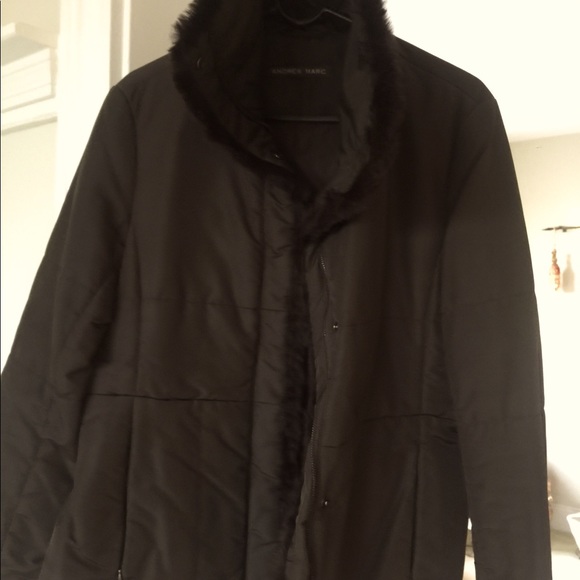 ANDREW MARC  FUR TRIM  DOWN JACKET - Picture 7 of 10